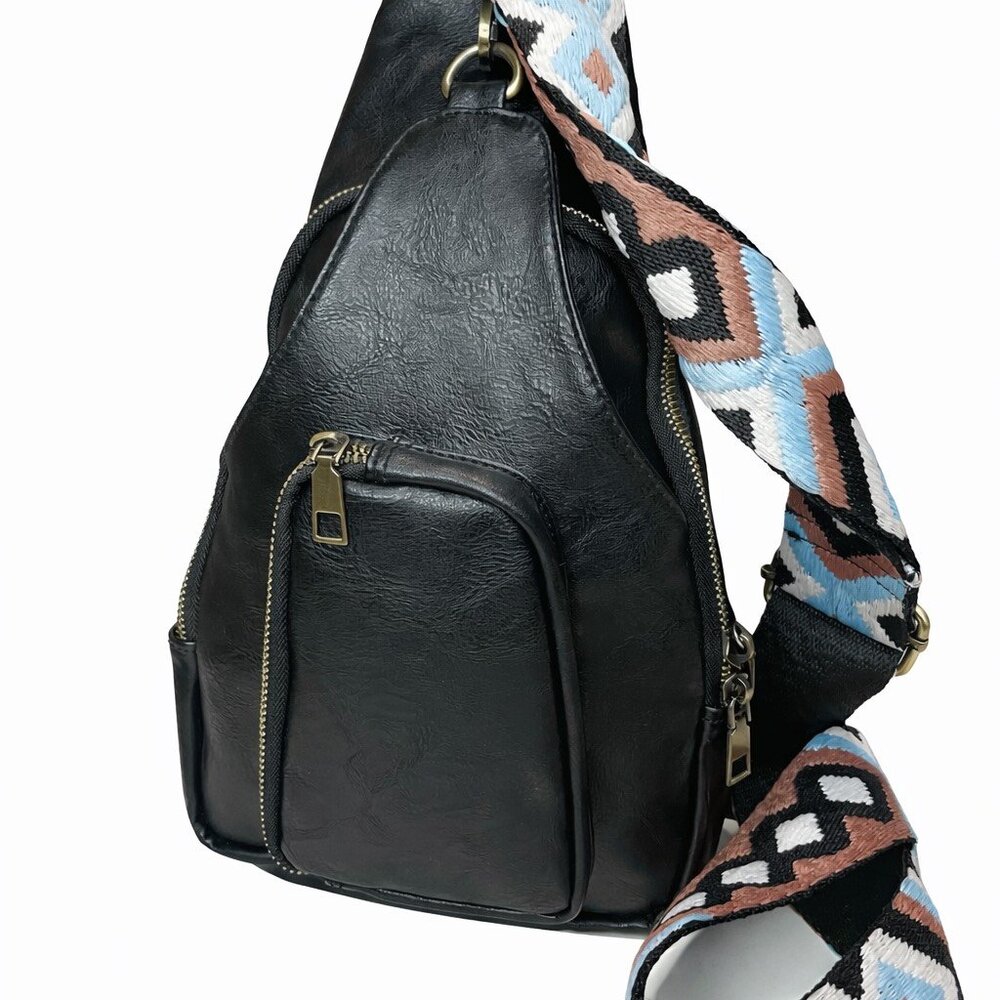 Trendy All Around Leather Bag - Handbag, Slingbag or Crossbody bag